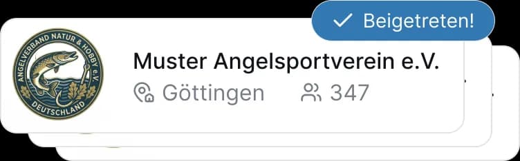 Mitgliedschaften mehrerer Vereine in JetztAngeln
