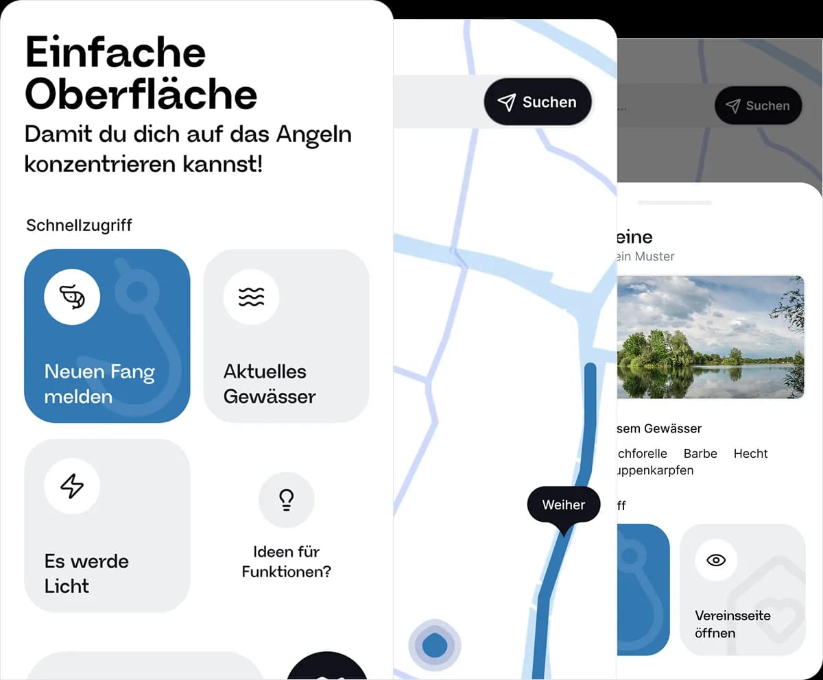 Gewässernavigation in der JetztAngeln App